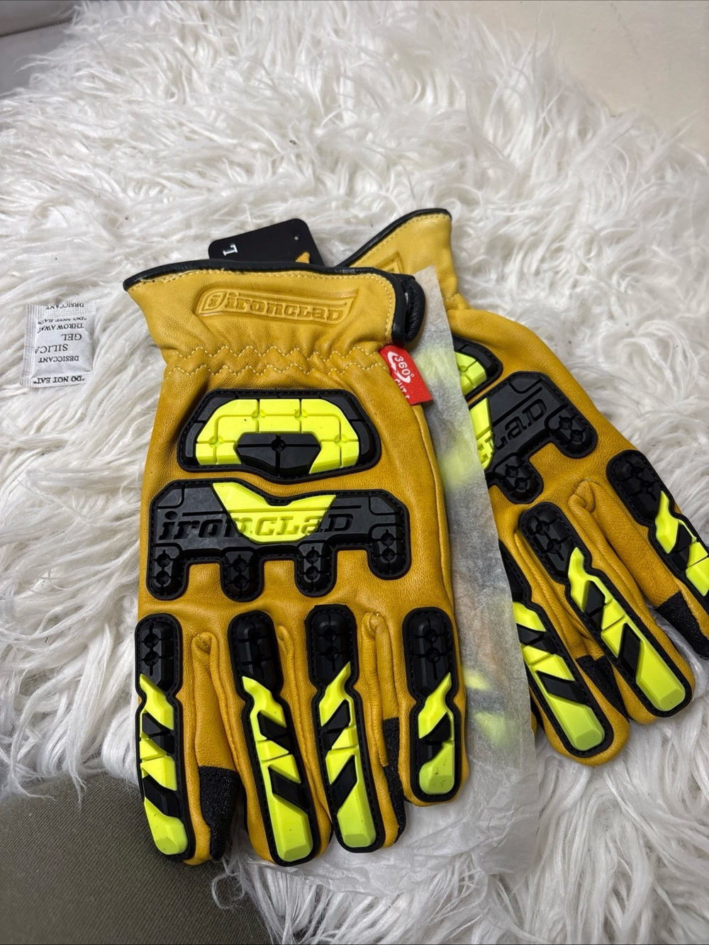 Ironclad High-Visibility Yellow Work Gloves